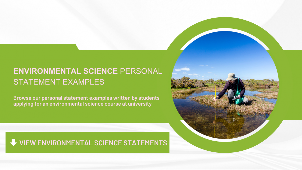 environmental science personal statement